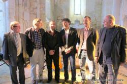  de gauche à droite : Jean-Claude Dumont, Jacques Krabal, Cyrille Simon, Bruno Rouillé, Nicolas Diédic, abbé Henri Gandon
